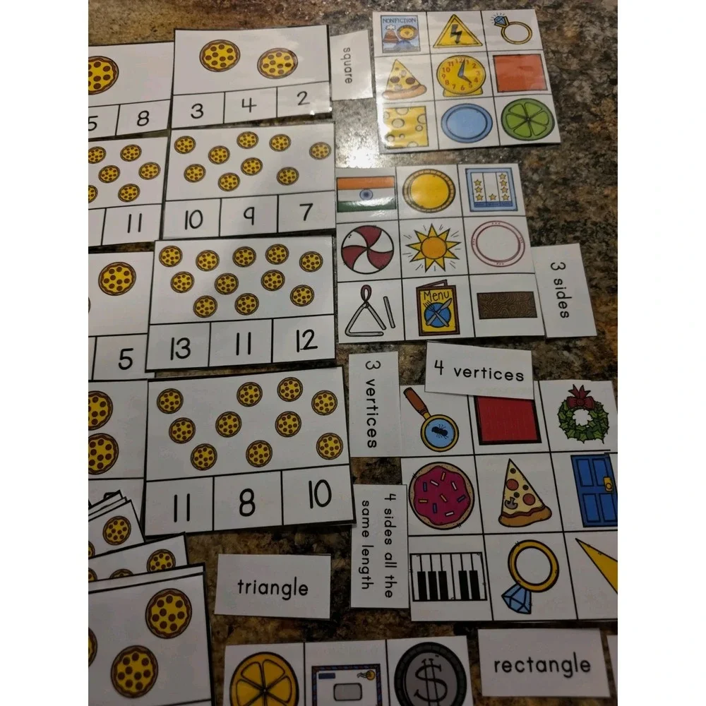 Workbooks Homeschool Teacher. Games.pictures. Numbers Words. Charts.
